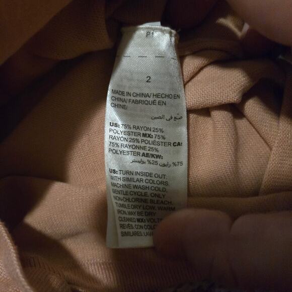 Chicos top womens size large pink button sleeve pullover blouse lightweight - Picture 8 of 9